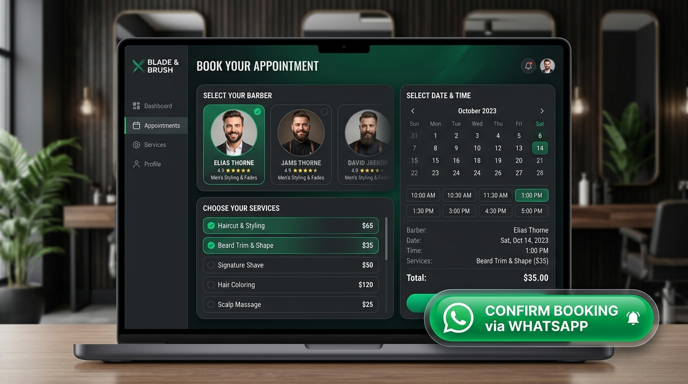 Berber & Kuaför WhatsApp Onaylı Randevu Otomasyonu